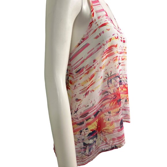 Aeropostale Sexy Sheer Lightweight Sleeveless Racer Tie Back Blouse Size Medium - Picture 4 of 12